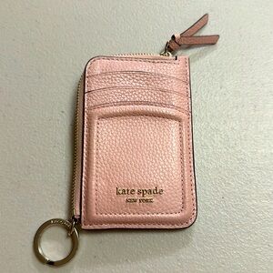 Kate Spade ♠️ light pink coin purse/card wallet/key chain